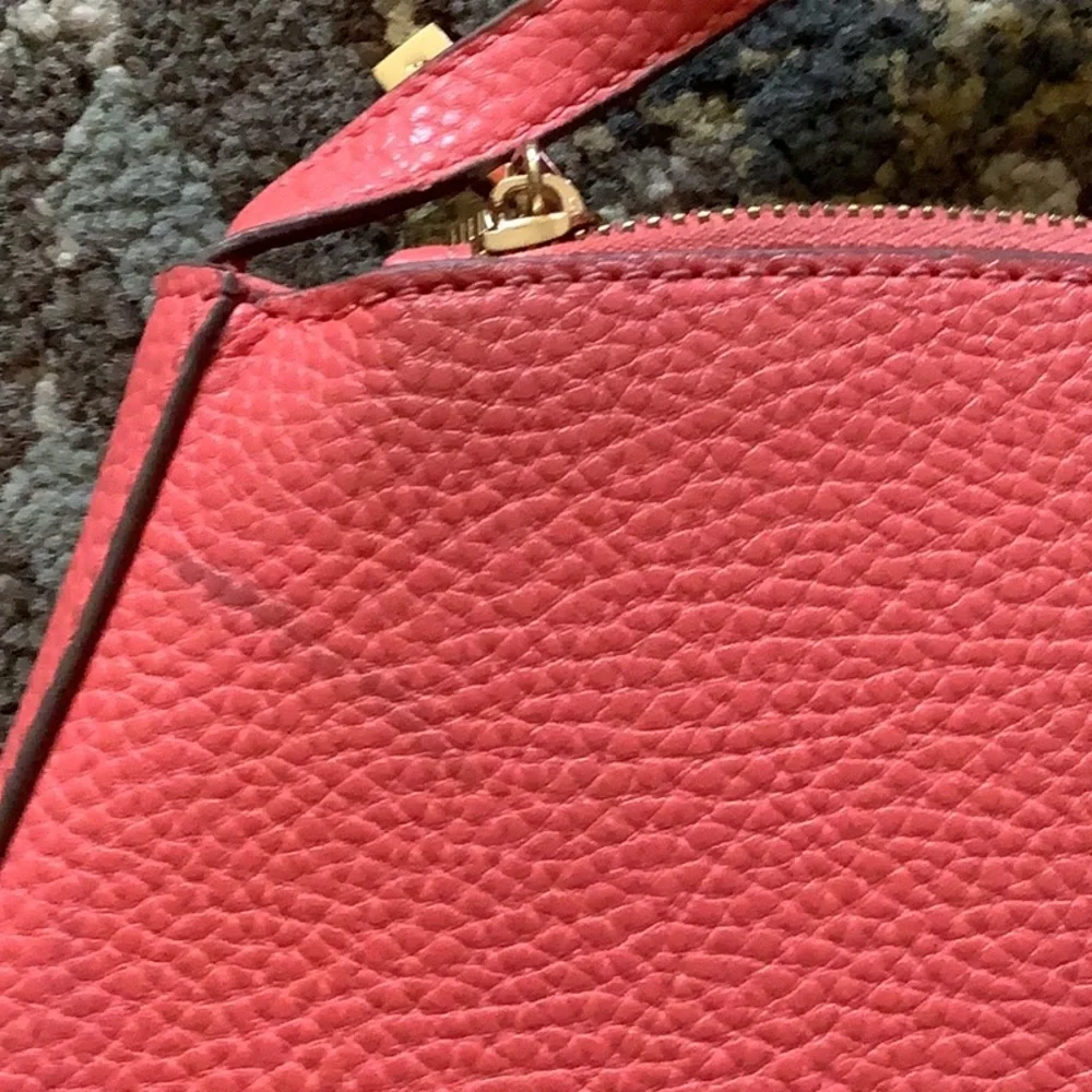 Cross body bags Coral color By ANNE KLEIN gold details lots of zippers🌷🌷🌷